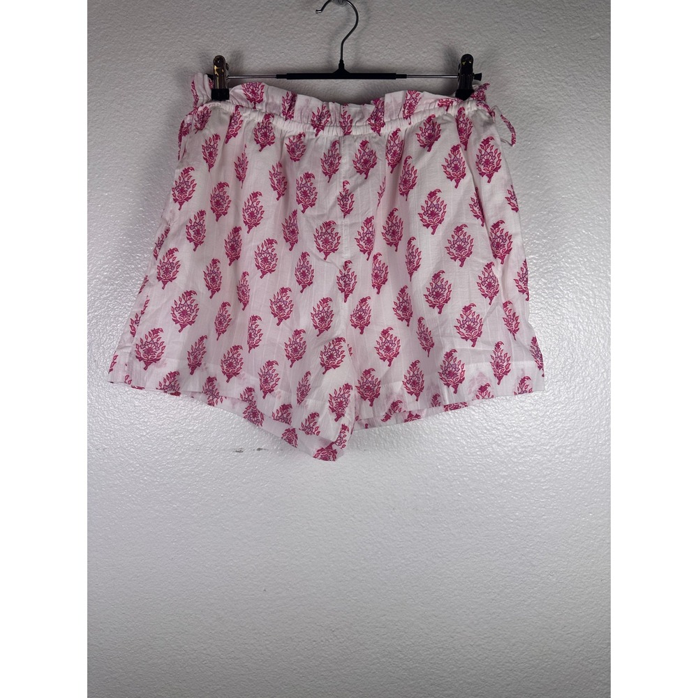 Roller‎ Rabbit for Target Pink Block Print Paperbag Shorts Tassels Medium